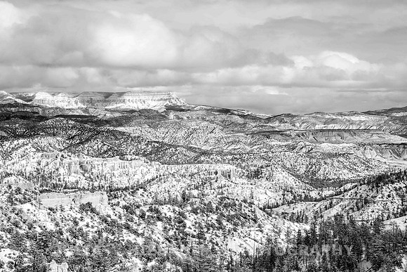 Winter scenery in Bryce Canyon, Utah