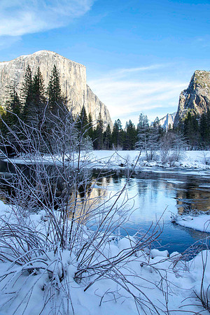 Winter Landscape in Yosemite, California