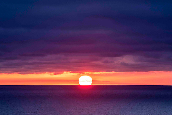 Sunset sphere, La Jolla, California