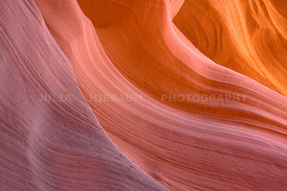 Colourful sandstone inside Lower Antelope Canyon, Arizona