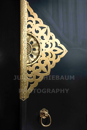 Ornate door at Senso-Ji temple in Tokyo, Japan