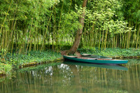 Canoe in Monet's Water Garden in Giverny, France
