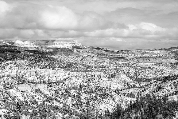Winter scenery in Bryce Canyon, Utah